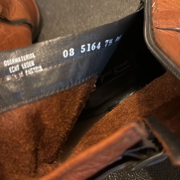Paul Green Wyatt Bootie brown cognac size 10/ 7.5 - Picture 8 of 10